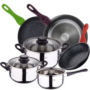 Set 3 Padelle SAN IGNACIO Paradise: Alluminio Pressato, Diametri 16/20/24 Cm, Adatte A Induzione - 2