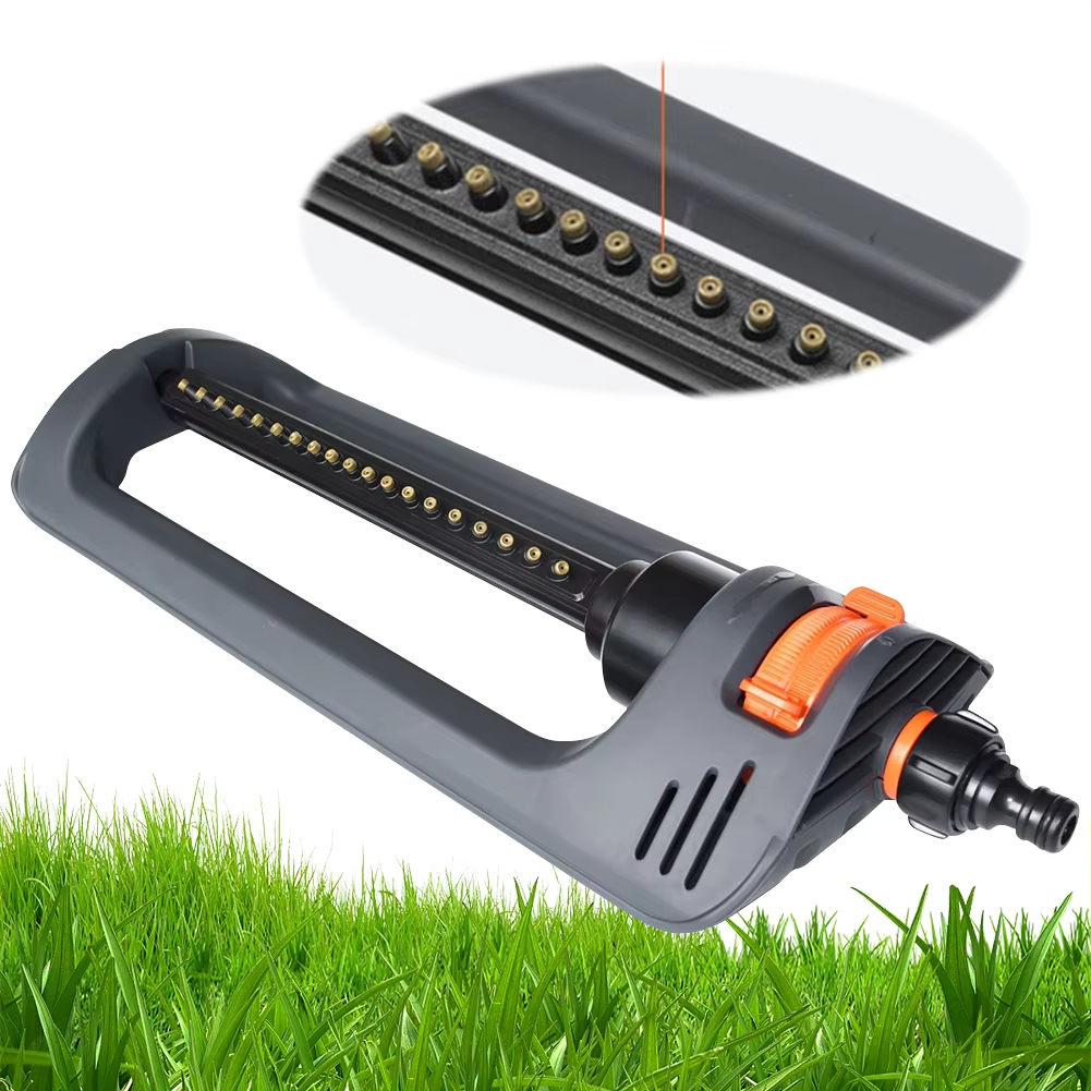 Arroseur automatique à 19 trous à canon droit, arroseur pour jardin et pelouse, arrosage de grande surface, 45 x 15 x 7 cm - 2