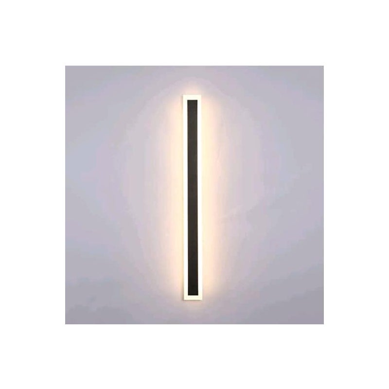 Kinkiet zewnętrzny Jiahooi w formie długiego paska, czarny kinkiet, zewnętrzne kinkiety LED, wodoodporny aluminiowy IP65, (40 * 5)