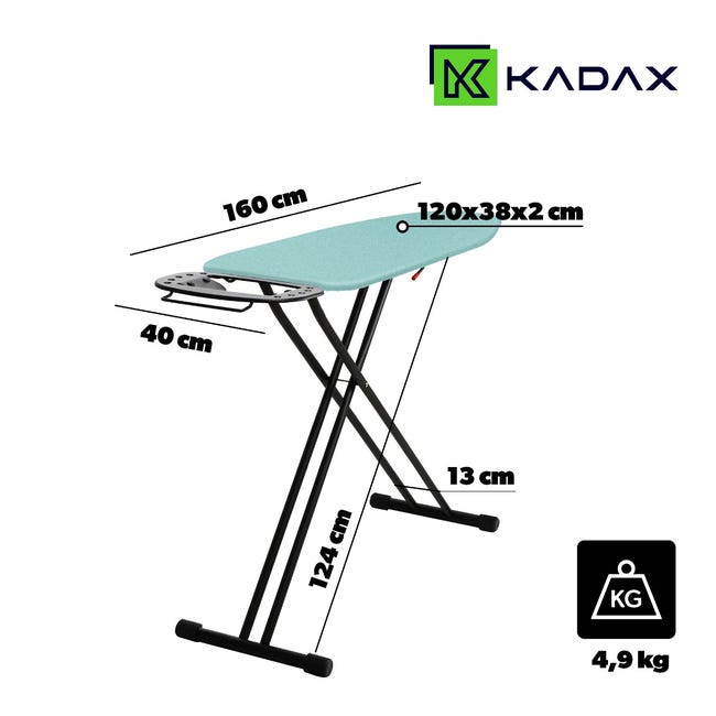 Asse Da Stiro Pieghevole Da Parete, Girevole A 180°, 80x30 Cm, Con Copertura Resistente Al Calore, Ideale Per Risparmiare Spazio
