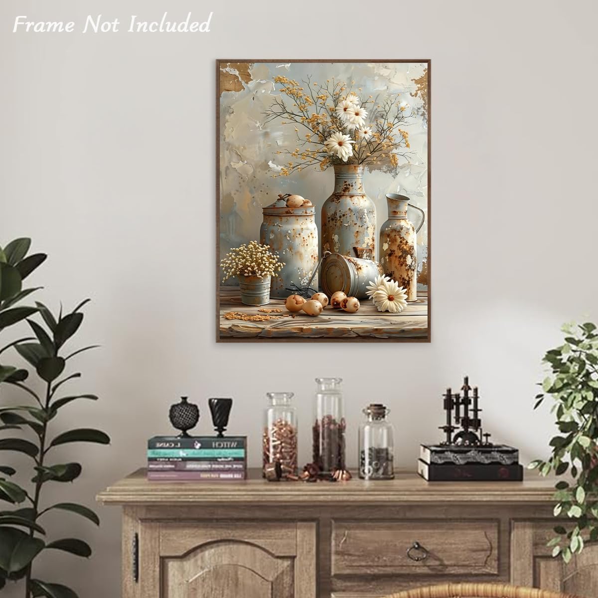 Panoramique vinyle floral noir et blanc TROPICAL FOREST A40801