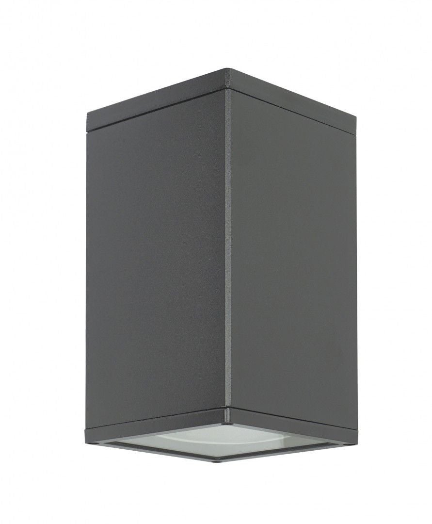 Lampa sufitowa zewnętrzna Adela ciemnoszara 1xE27x60W wym: 21 x 12 x 12 cm aluminium SU-MA