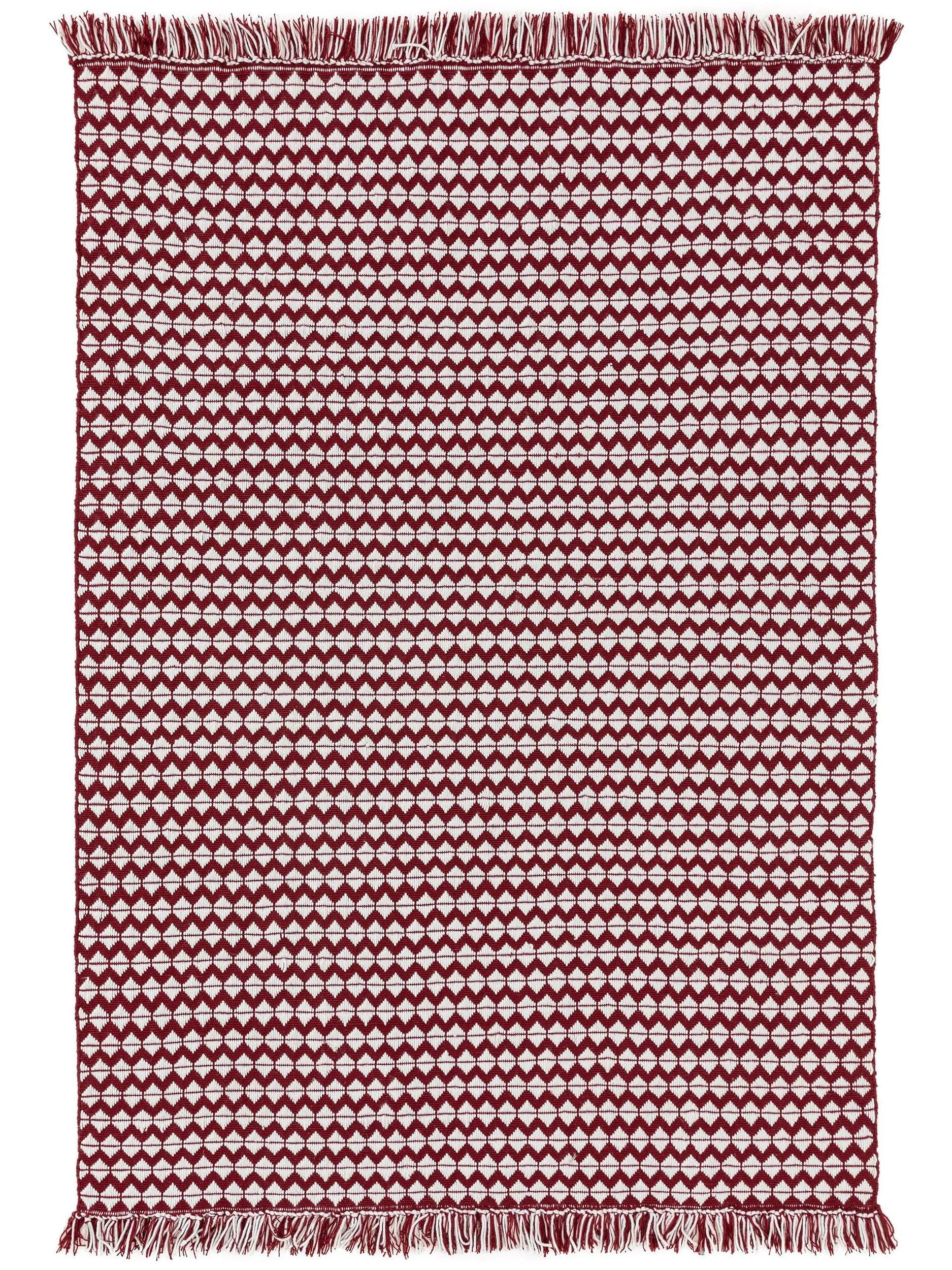 Rcycles BENUTA - Tapis fabriqué à partir de matériaux recyclés Morty rouge ...