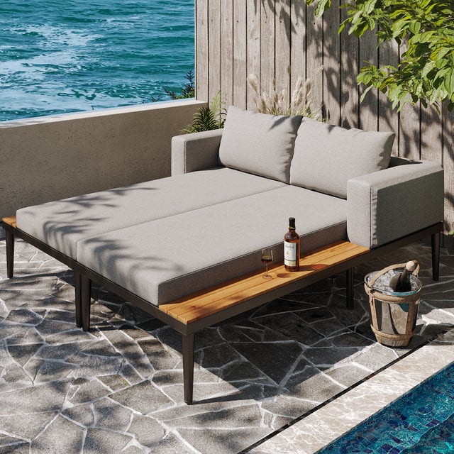 Cuscino per panca da giardino, impermeabile, 100x50x50 cm, per mobili