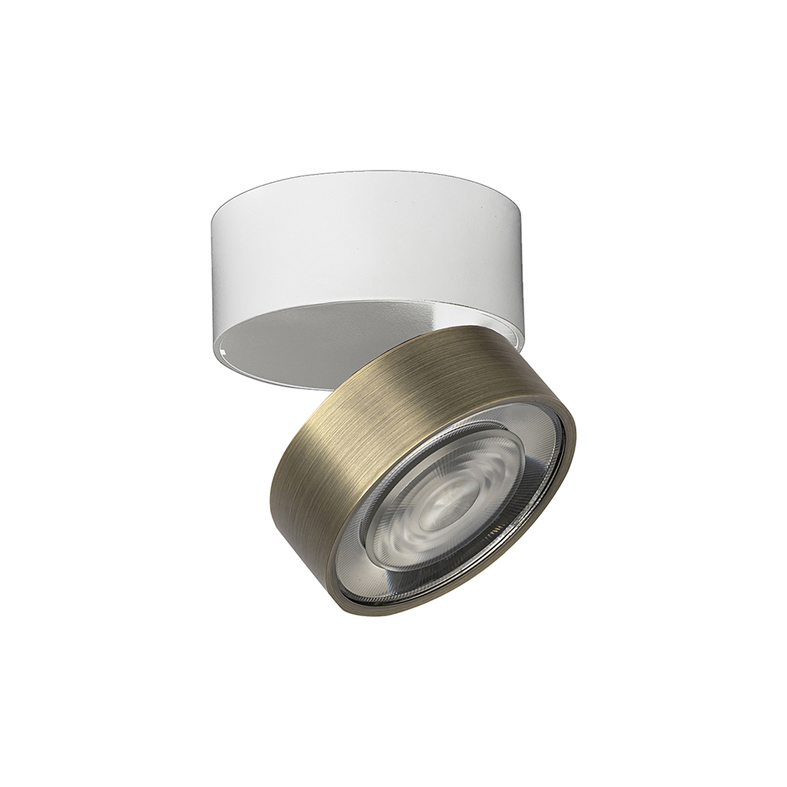 Lumină de perete/plafon cu gaură LED 7W 3000K CRI90 38° IP20 Bronz - Rossini Group | Creați iluminat reglabil de perete sau tavan