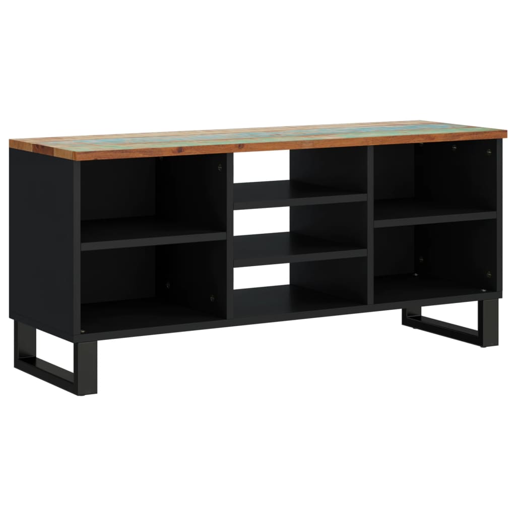Meuble TV Multimédia Helloshop26 – Marron – 110 X 33 X 35 Cm – Buffet étagère