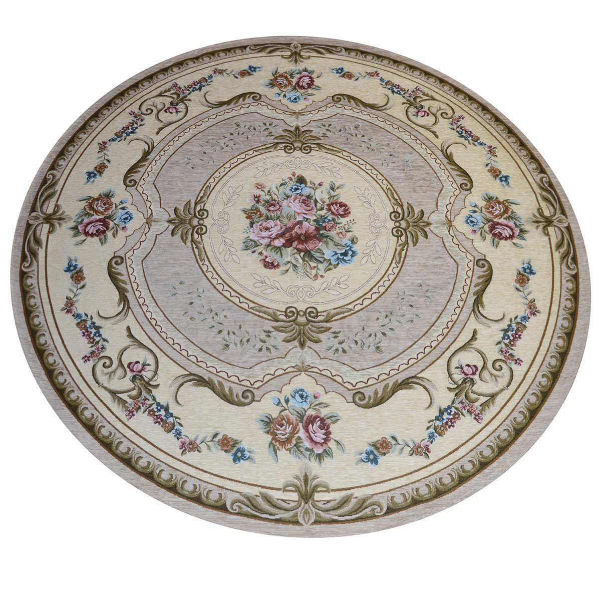 AUBUSSON 200x200 cm TURTLEDOVE Antypoślizgowy dywanik welurowy | GaleriaFarah1970