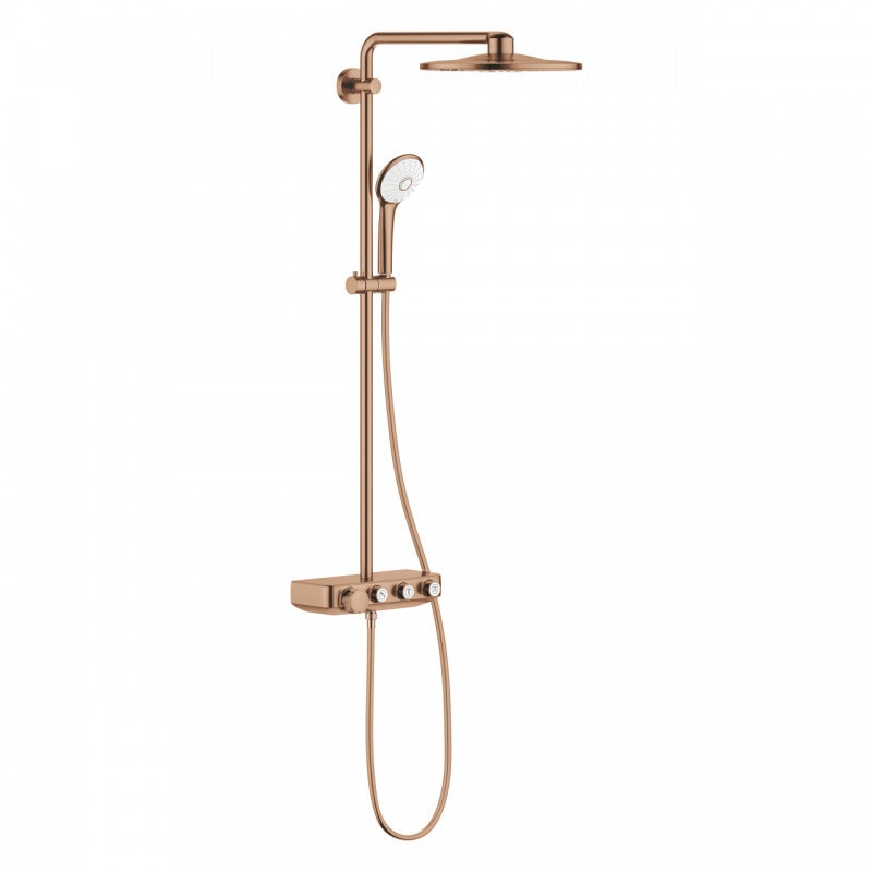 Grohe Euphoria SmartControl System 310 Duo, shower system with thermostatic mixer, wall mounted, chrome, 26507DL0