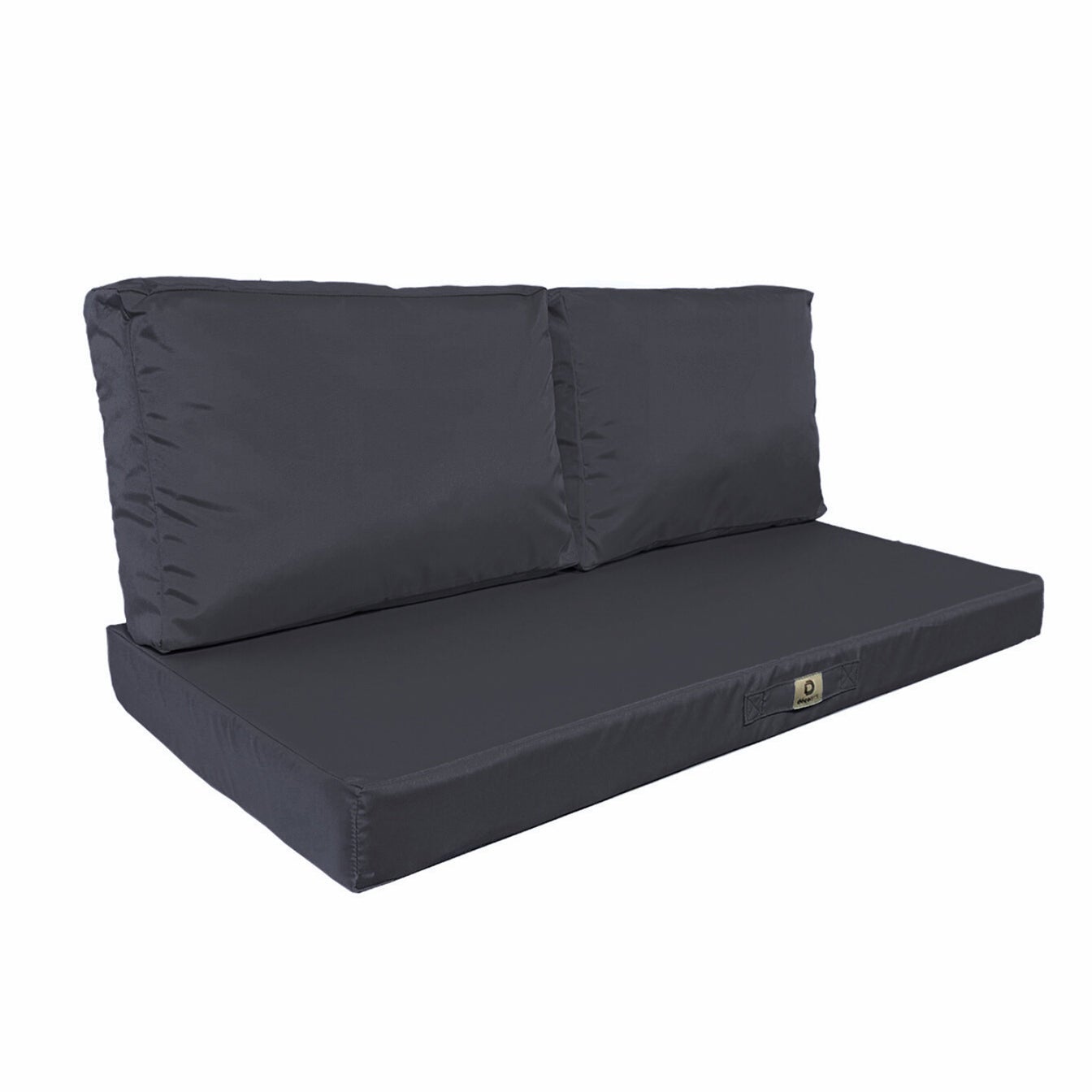 Cuscino Sedia Cotone Sfoderabile Lavabile Fascia Elastica Coprisedia Righe Conchiglie 100 Made In Italy Blu 84532133