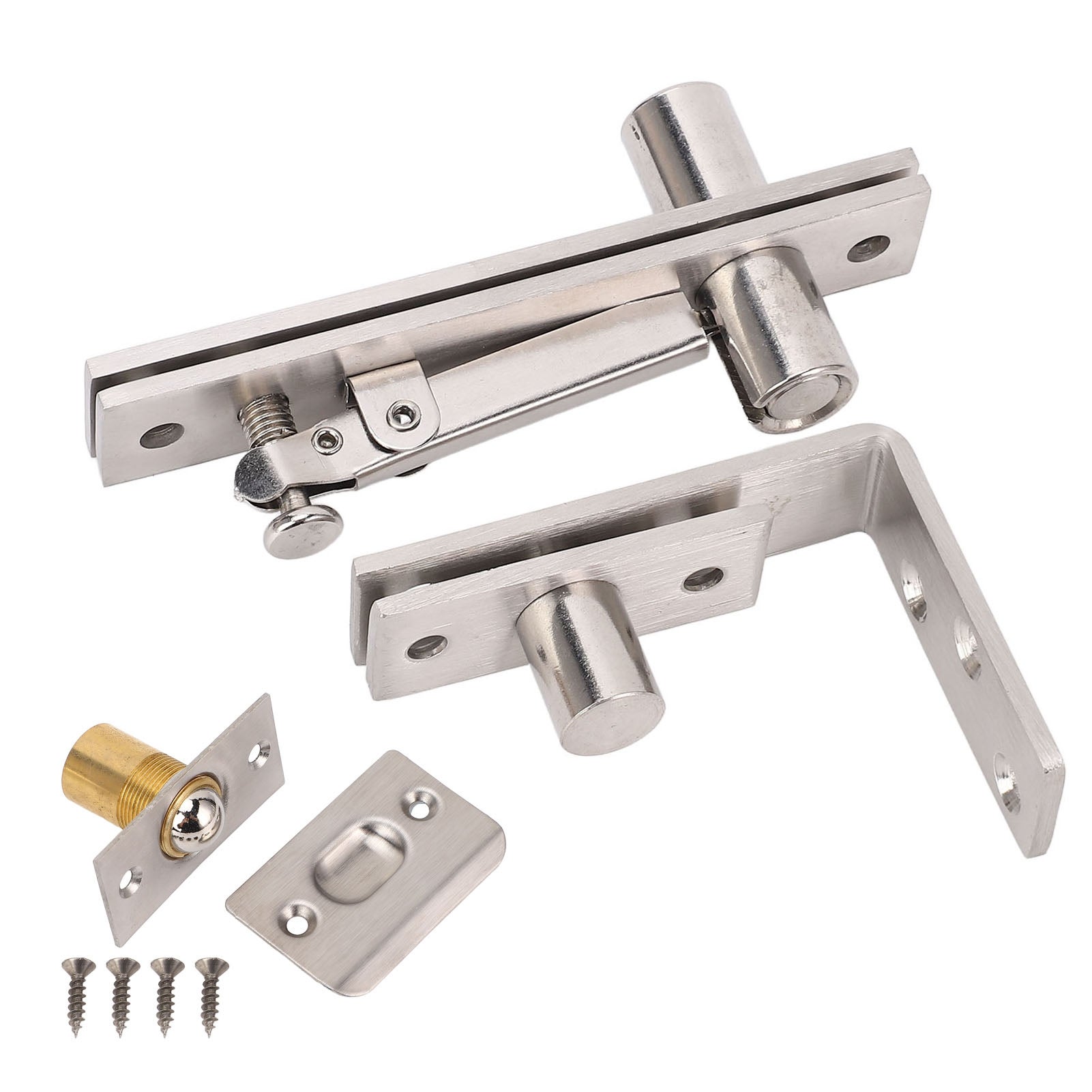 Charnière Pivotante Invisible 180° – Acier Inox, Noir, Pour Portes Cachées
