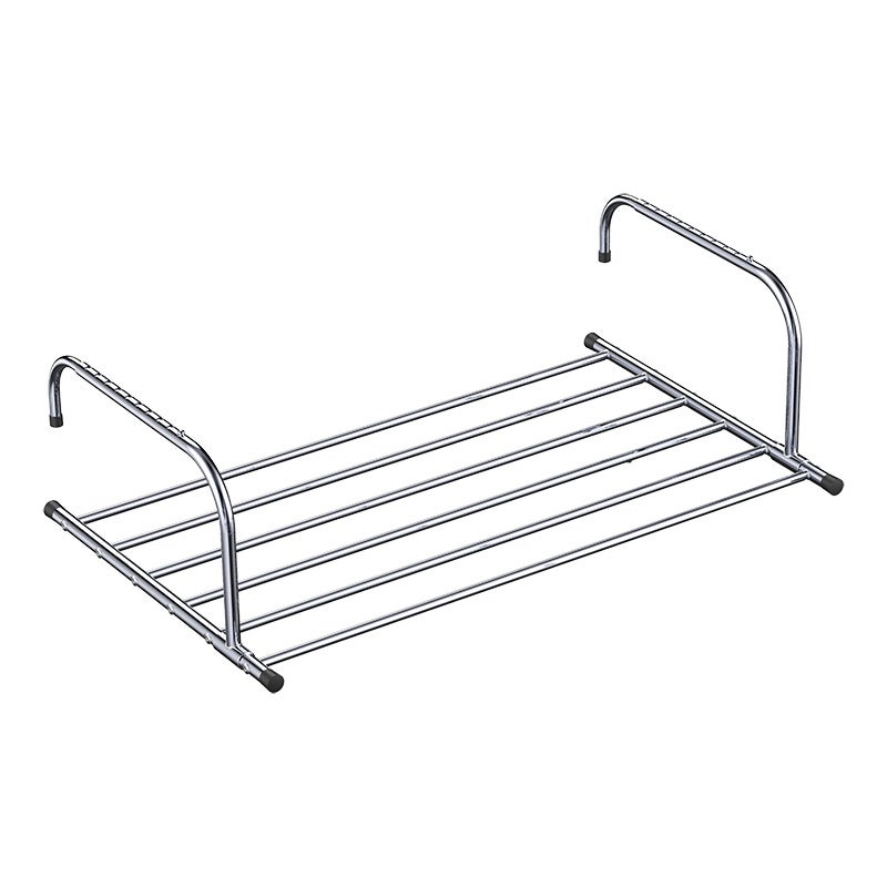 Suszarka na bieliznę balkonowa/na grzejnik/ścienna, składana suszarka na pranie ze stali nierdzewnej, teleskopowa suszarka wisząca (długość: 42-66 cm)