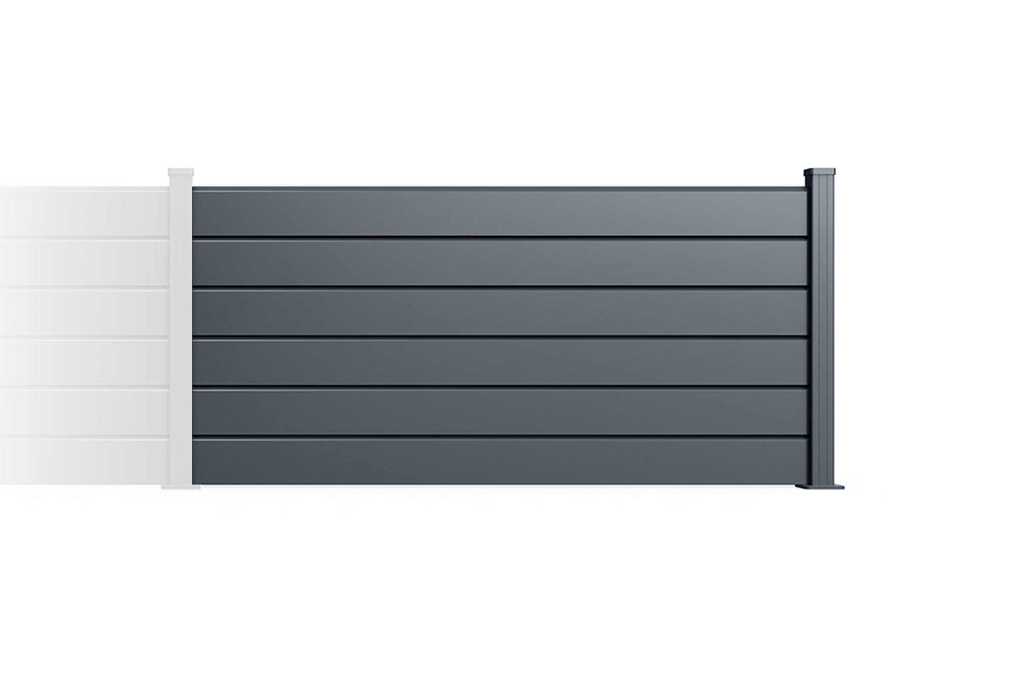 Clôture Aluminium Persienne 10m VANO H.90cm gris - 4