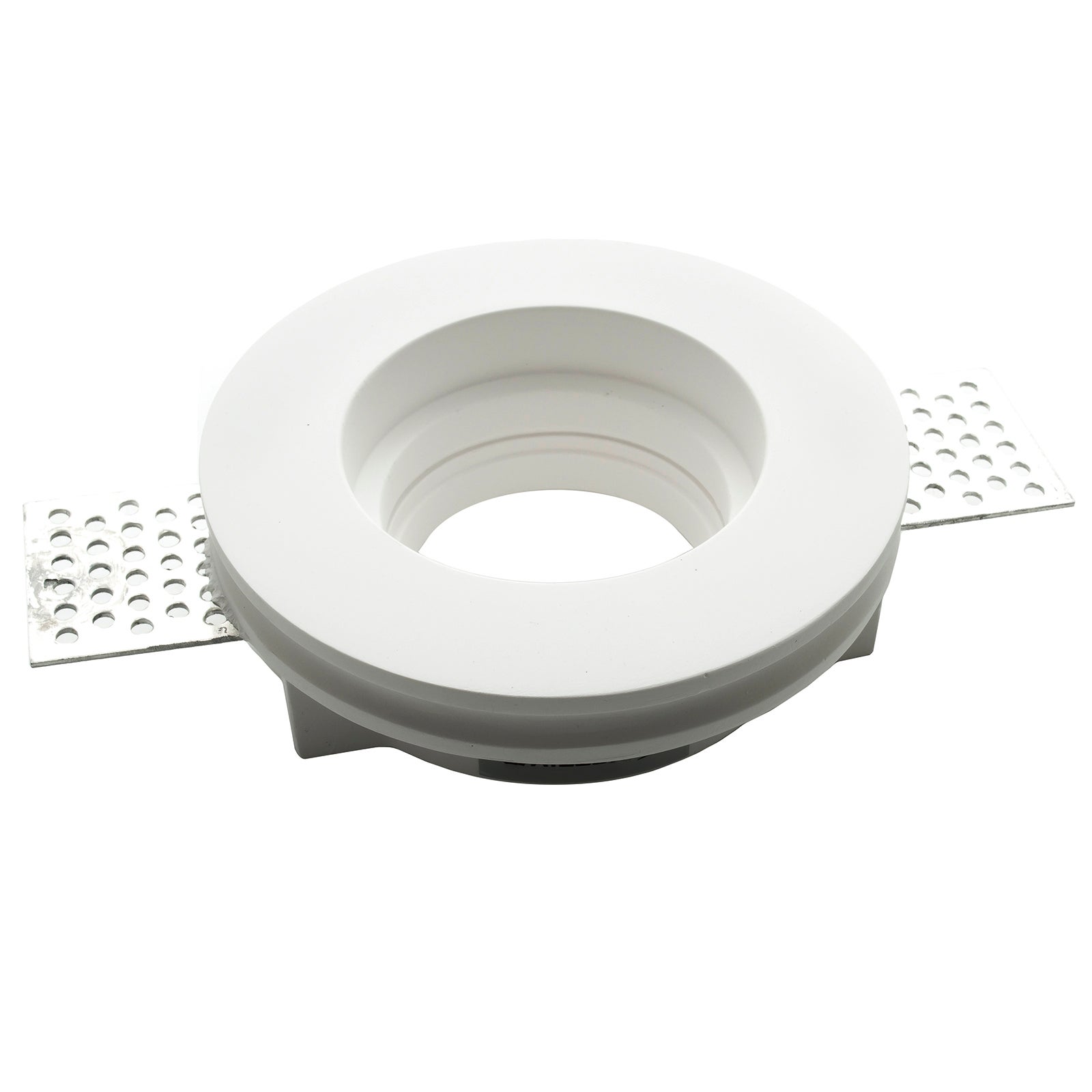 Support de spot encastré rond lampe à plâtre led 8W GU10 trou 10cm 220V LIGHT 3000K - 3