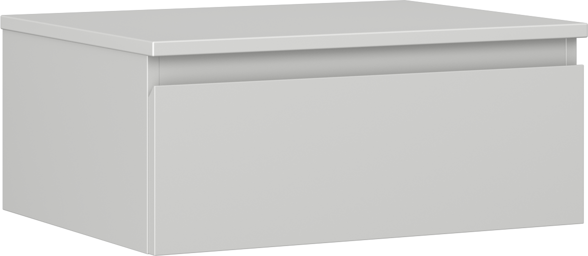 Mexen Orio szafka łazienkowa podumywalkowa 60 cm z blatem, 1 szuflada, szara mat - 91A10-06023-1-BFC62