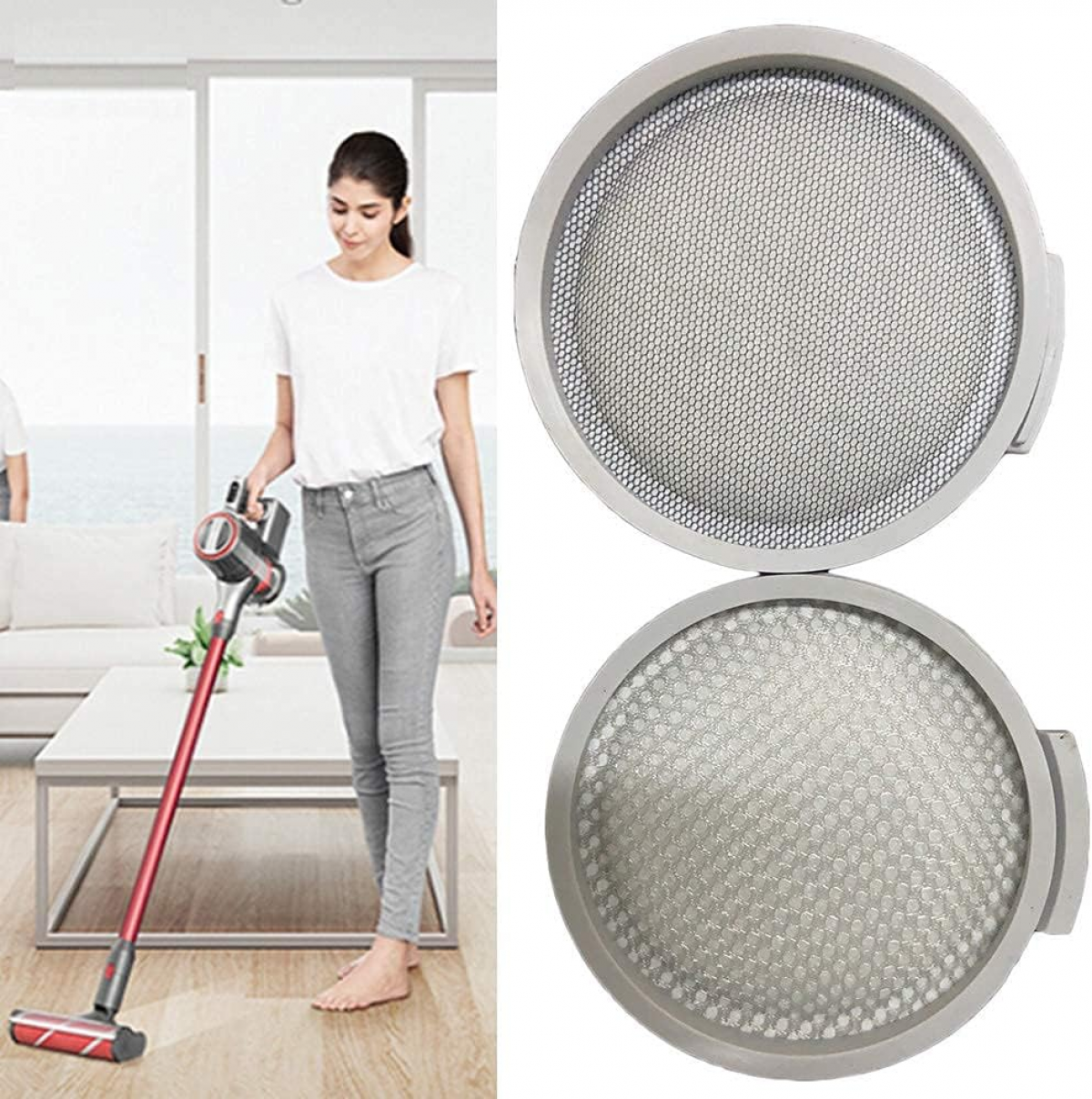 Lot de 4 filtres pour aspirateur sans fil Roborock H6 - 4