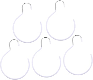 SCTD - Grucce per Cinture e Sciarpe, 4 Pezzi, in Acciaio Antiscivolo, per Cravatte e Cravatte 8 Pack, Black