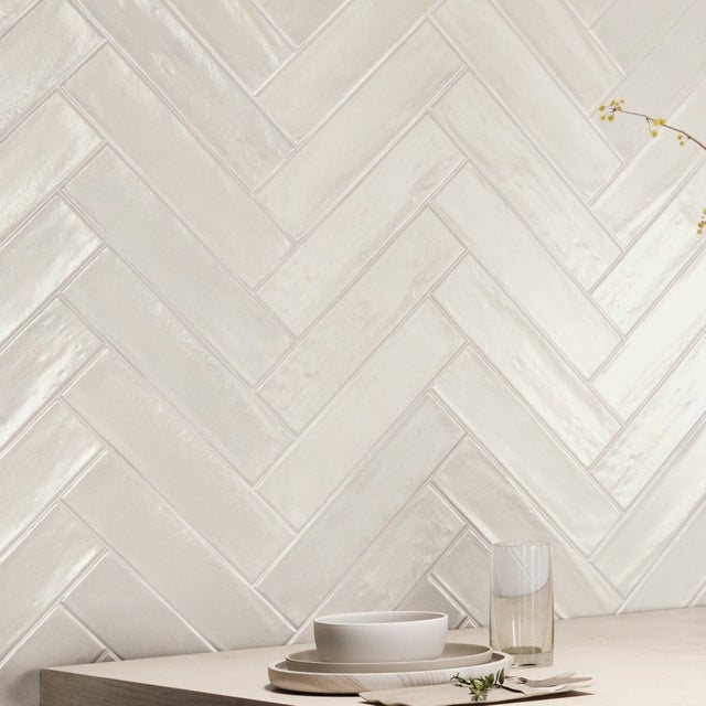 Carrelage Serena White 7,5x30cm Imitation Zellige