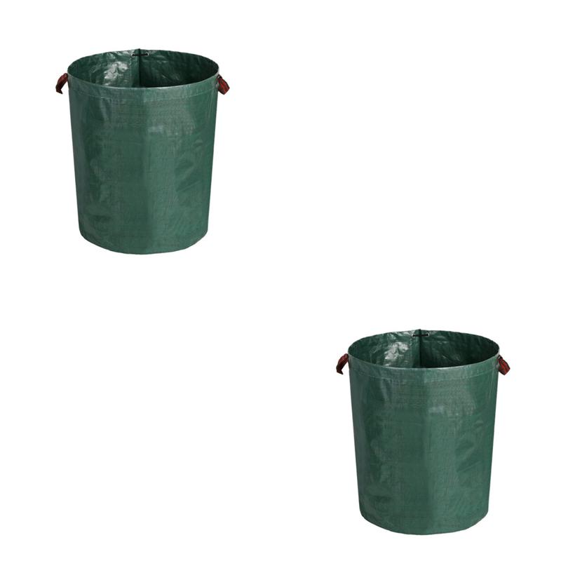 2x Worki Ogrodowe 200L odporne na rozerwanie (wersja pogrubiona 200L 56x80cm)
