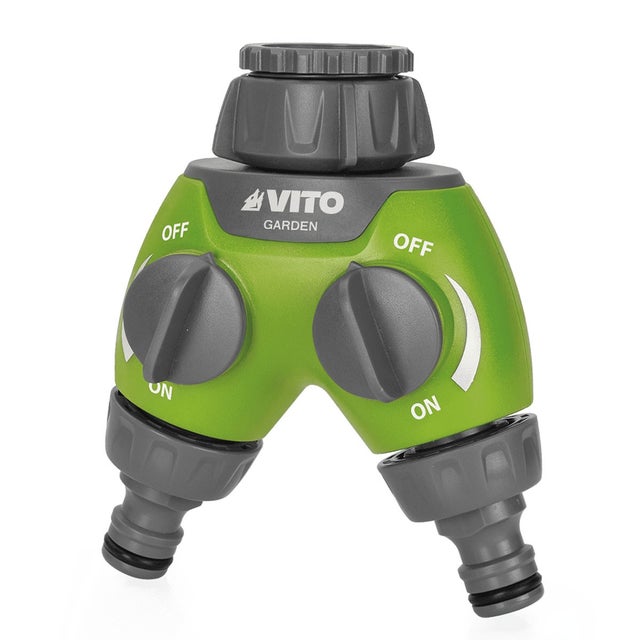 Distributeur pour arrosage 2 voies Raccord rapide 1