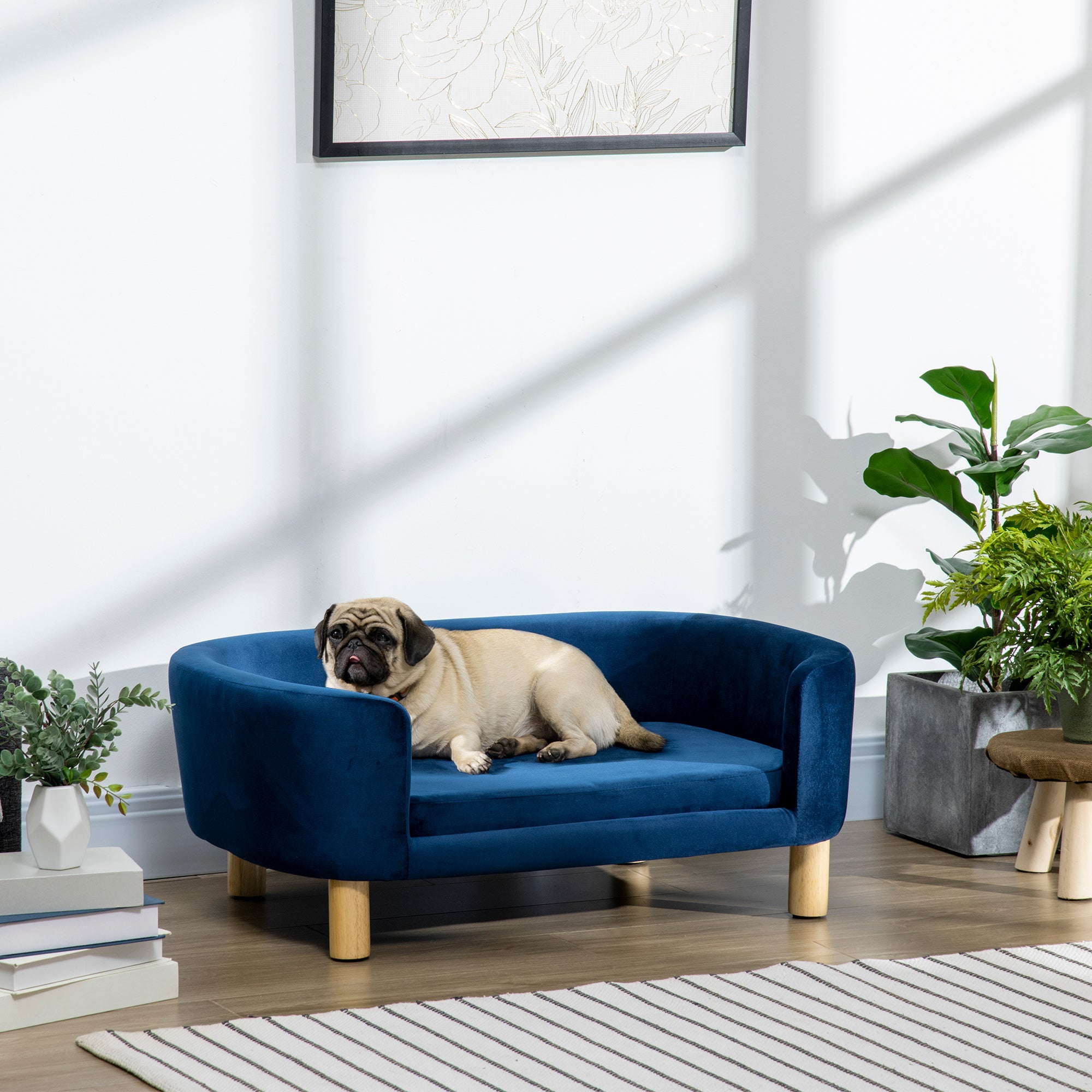 PawHut Cuccia per Cani da Interni, Divano per Gatti o Cani di