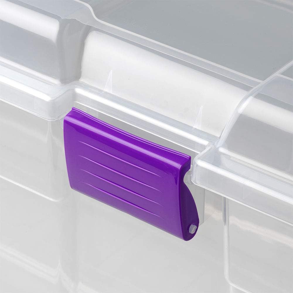 COM-FORT HOUSE | Caja de Almacenaje | Caja de Plástico Transparente |Capacidad de 78 litros | Medidas 800 x 395 x 340 mm | Lote de 2 Unidades - 4