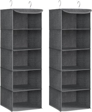 Organizer Per Cassetti Regolabile MDesign - Set 4 Divisori Grigio Per Cucina, Bagno, Camera