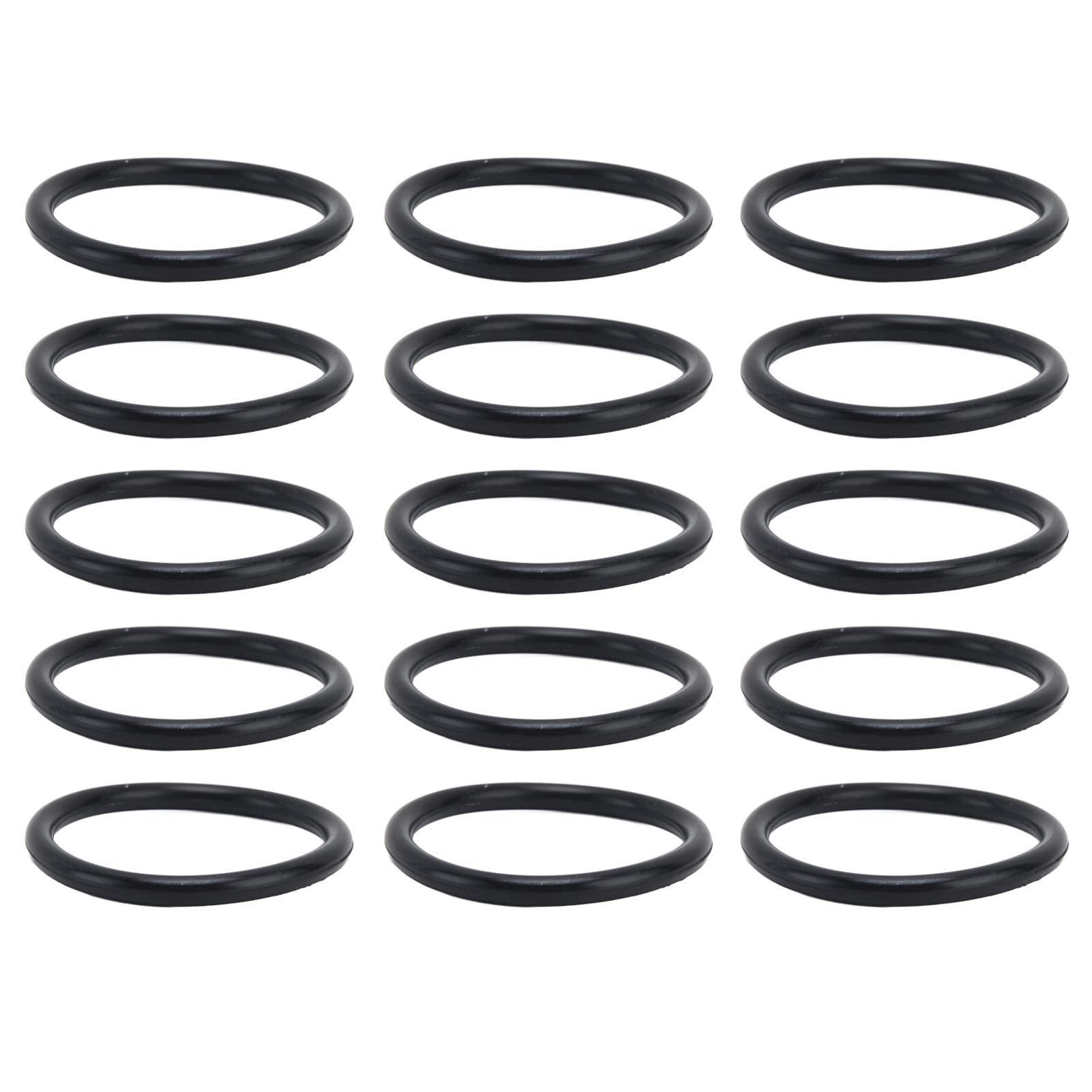 Zestaw 15 okrągłych uszczelek o-ring z gumy nitrylowej do paska silnika, średnica 5 mm, do części przekładni urządzeń mechanicznych