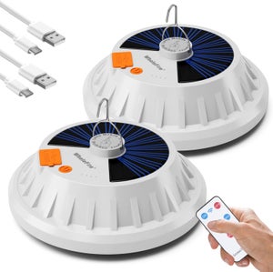 Lampe De Camping Solaire Avec Power Bank Et Télécommande - 6 Modes LED