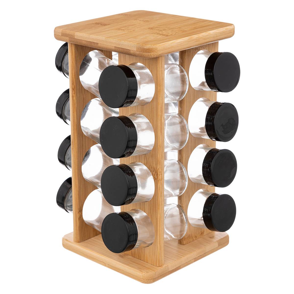 5Five Simply Smart 5Five, Supporto Rotante Per 16 Barattoli Di Spezie In Bambù , Leroy Merlin