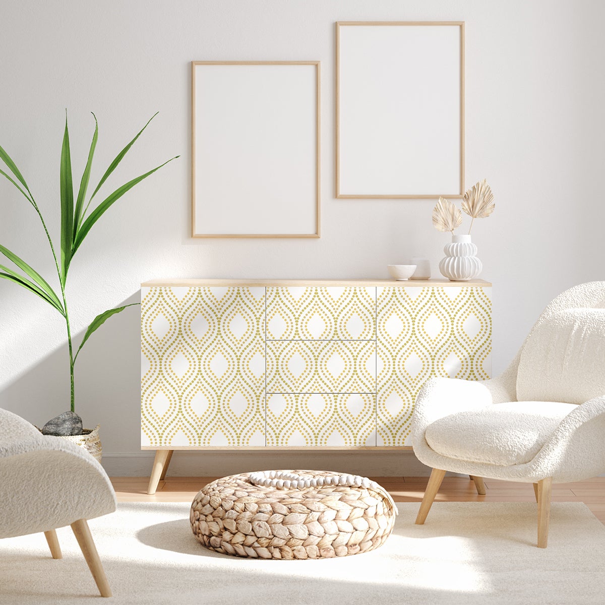 Vinilo muebles escandinavos heirson - adhesivo de pared - revestimiento sticker mural decorativo - 40x60cm - 3