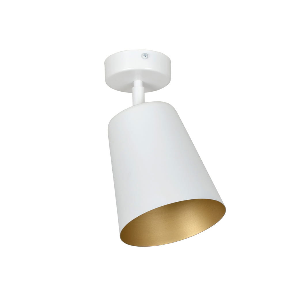 Reflektor sufitowy Spot PRISM biało-złoty 1xE27x15W wym: 30 x 15 x 15 cm IP20 Emibig