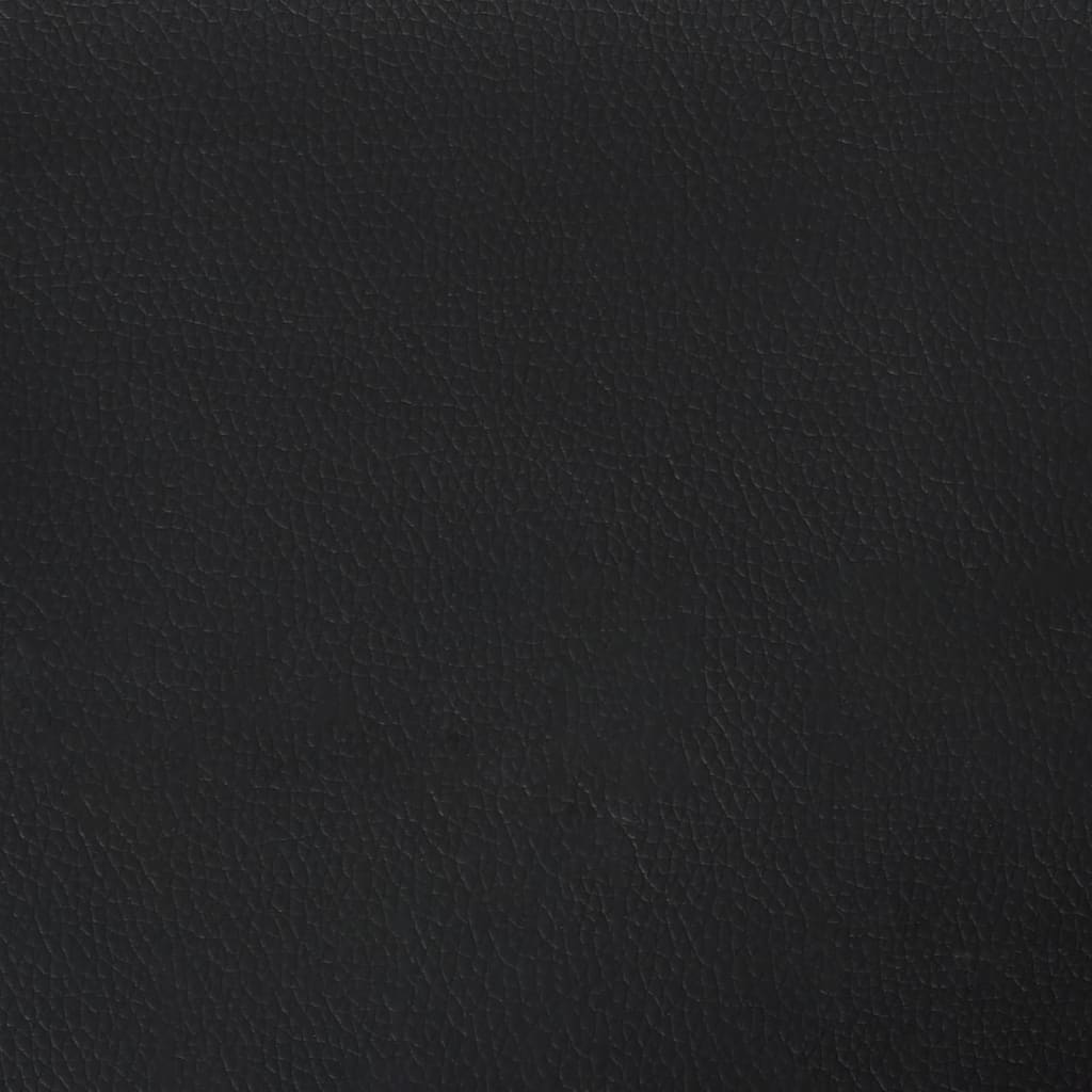 Colchón matrimonial | Colchón de cama | Colchão de muelles ensacados cuero sintético negro 120x200x20cm CFW66818 - 6