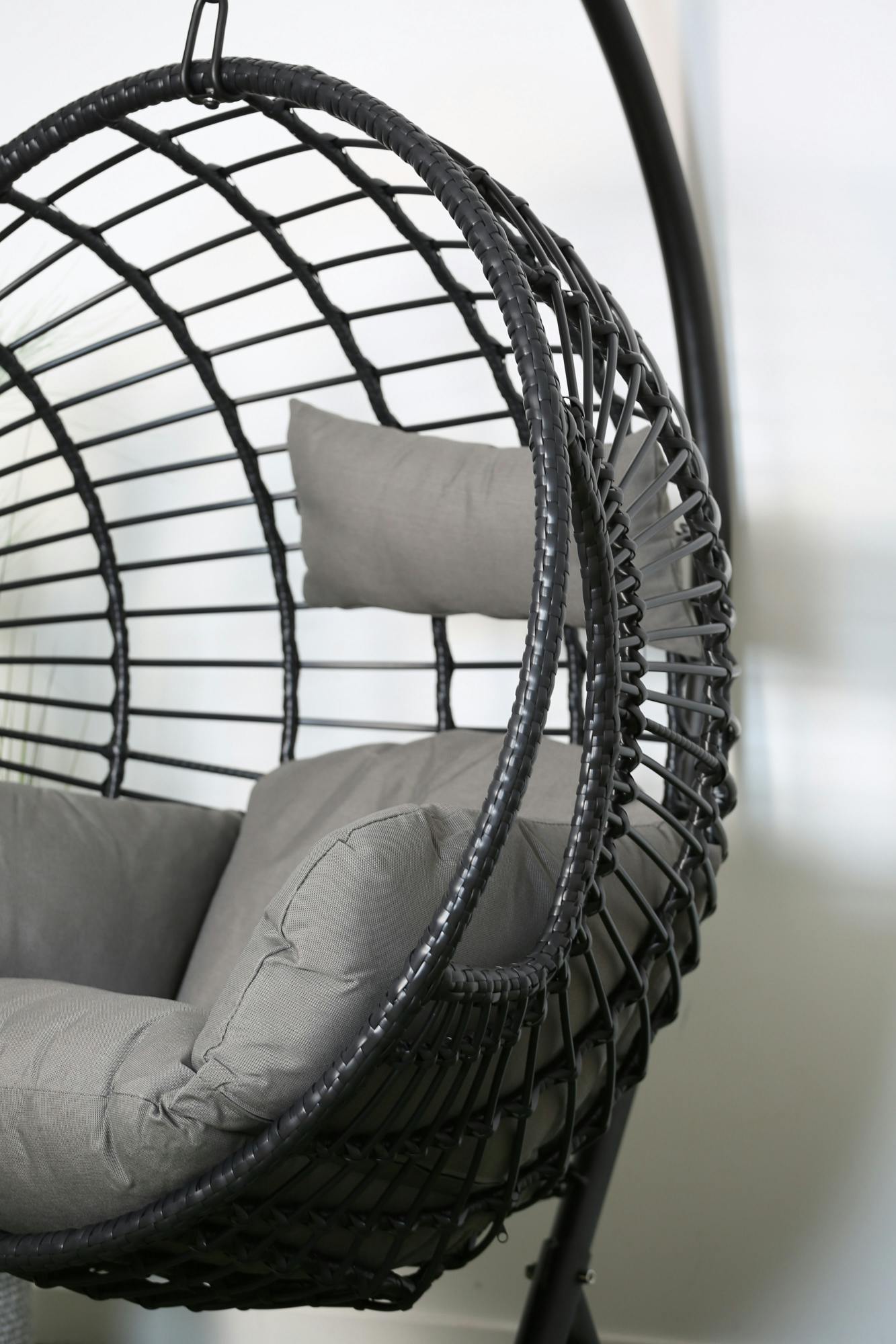 Fauteuil suspendu résine noire SOUTH BEACH - 6