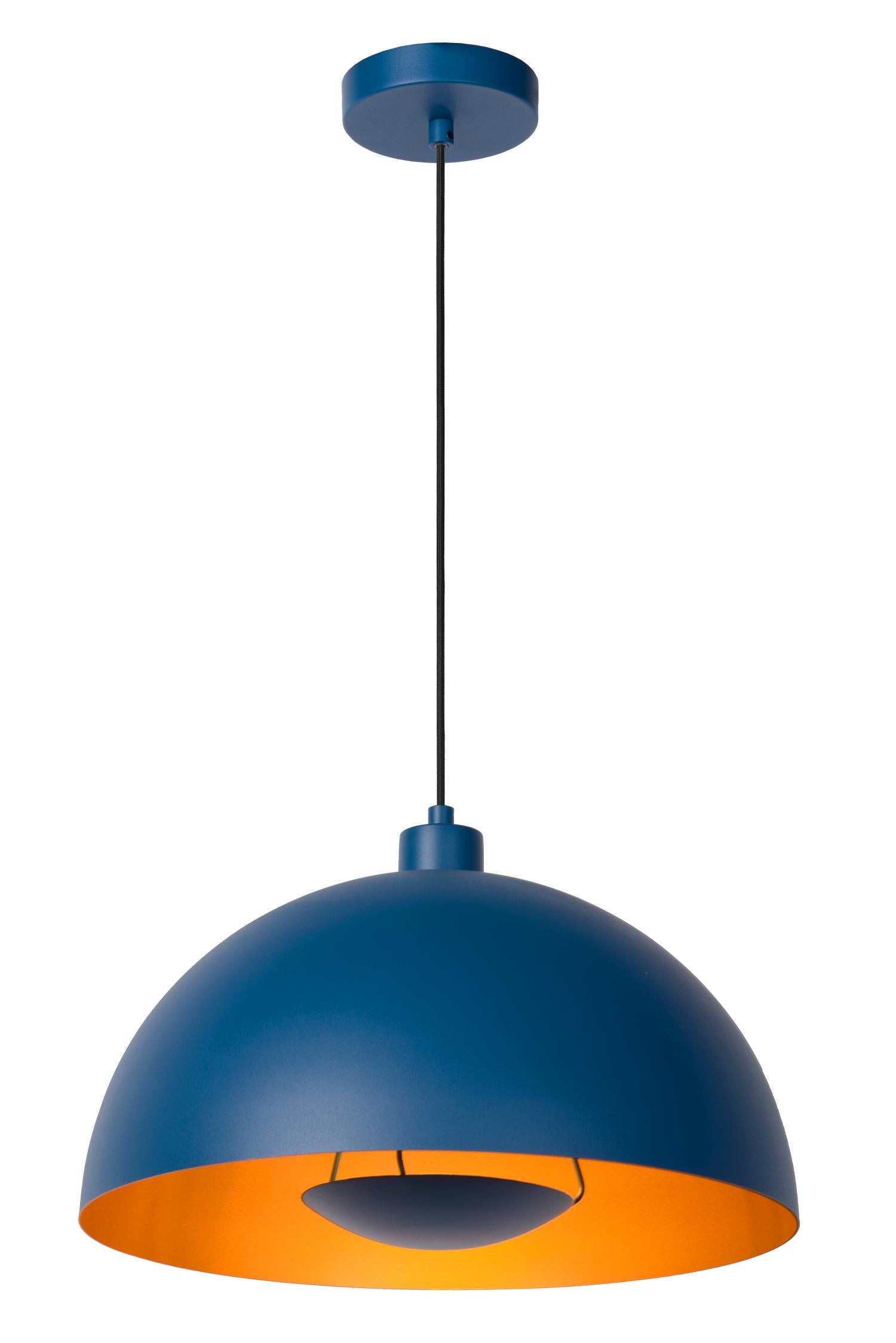 Lampa wisząca SIEMON niebieska 1xE27x40W metal wym:150x40x40cm IP20 Lucide