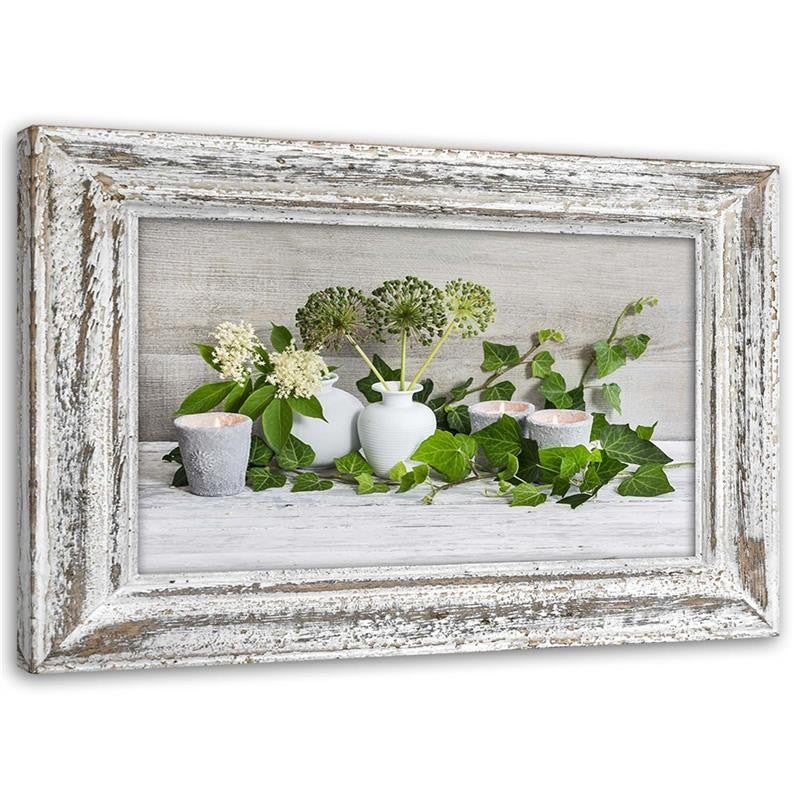 Obraz na płótnie, Martwa natura w stylu shabby chic 100x70