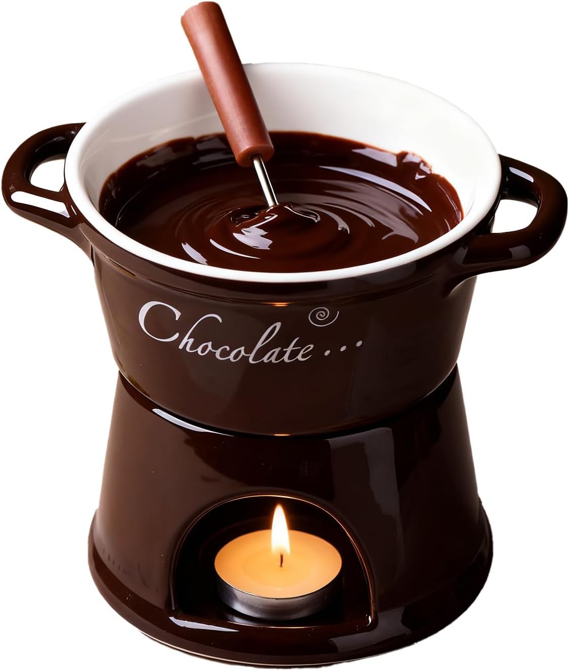 Tefal EF290012 Fondue Dessert Chocolat 25 W Grenat / Blanc