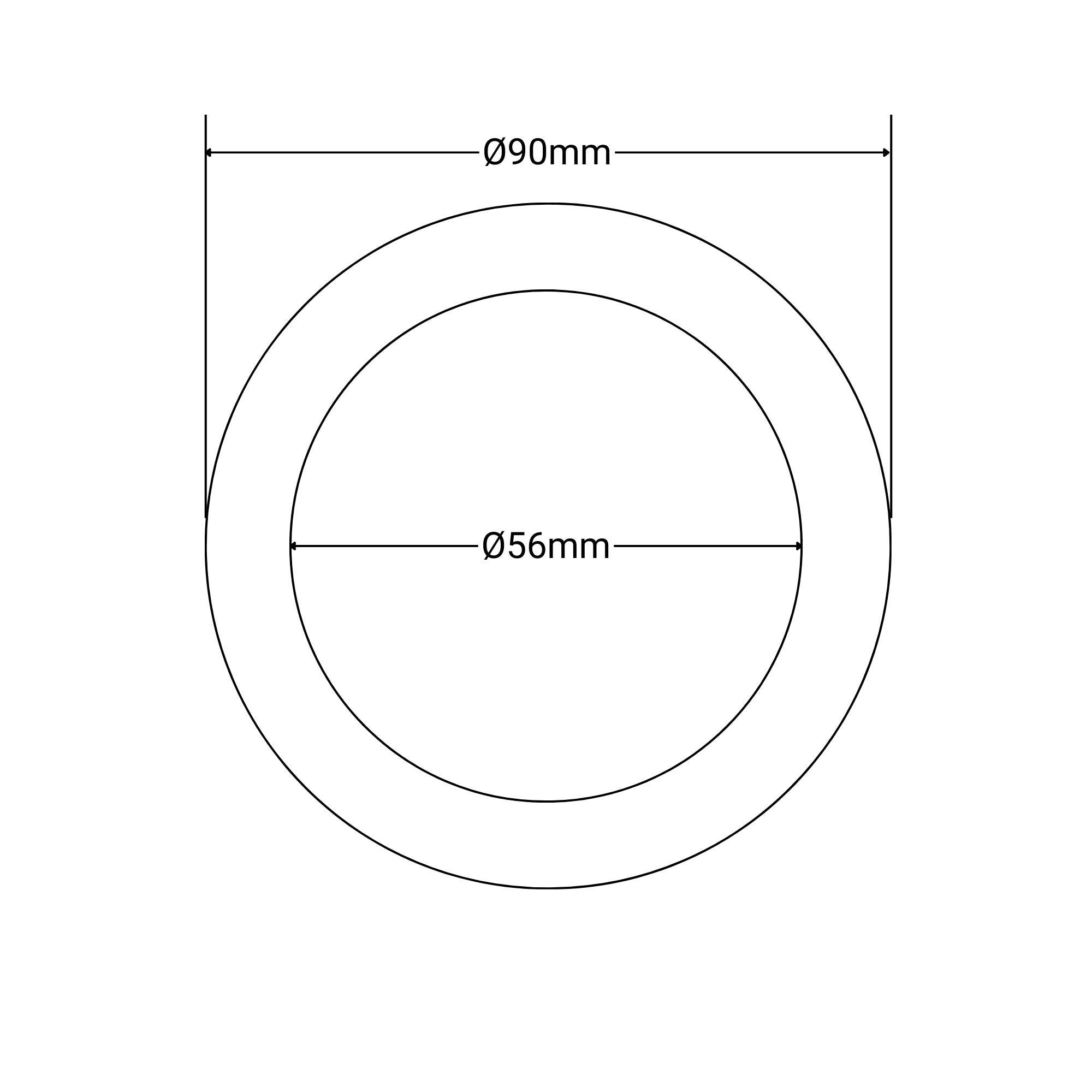 Collerette de finition pour le spot encastrable BD25-5W-TRIAC - 8