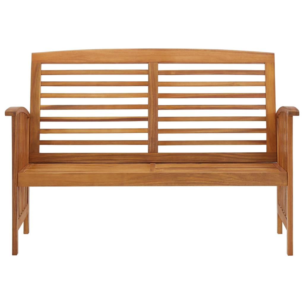 Banc de jardin 119 cm bois d acacia solide - 8