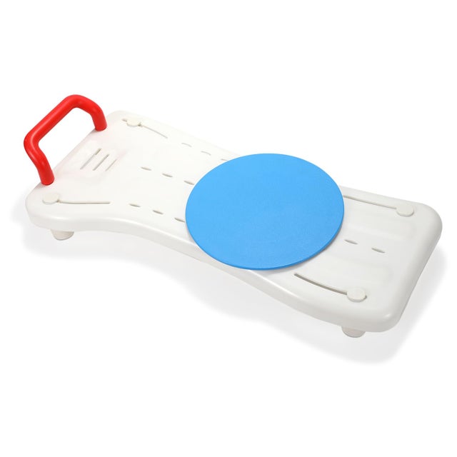 Planche de bain pivotante 75 x 29 cm pour personnes âgées, largeur réglable, avec poignée, capacité de charge 150 kg