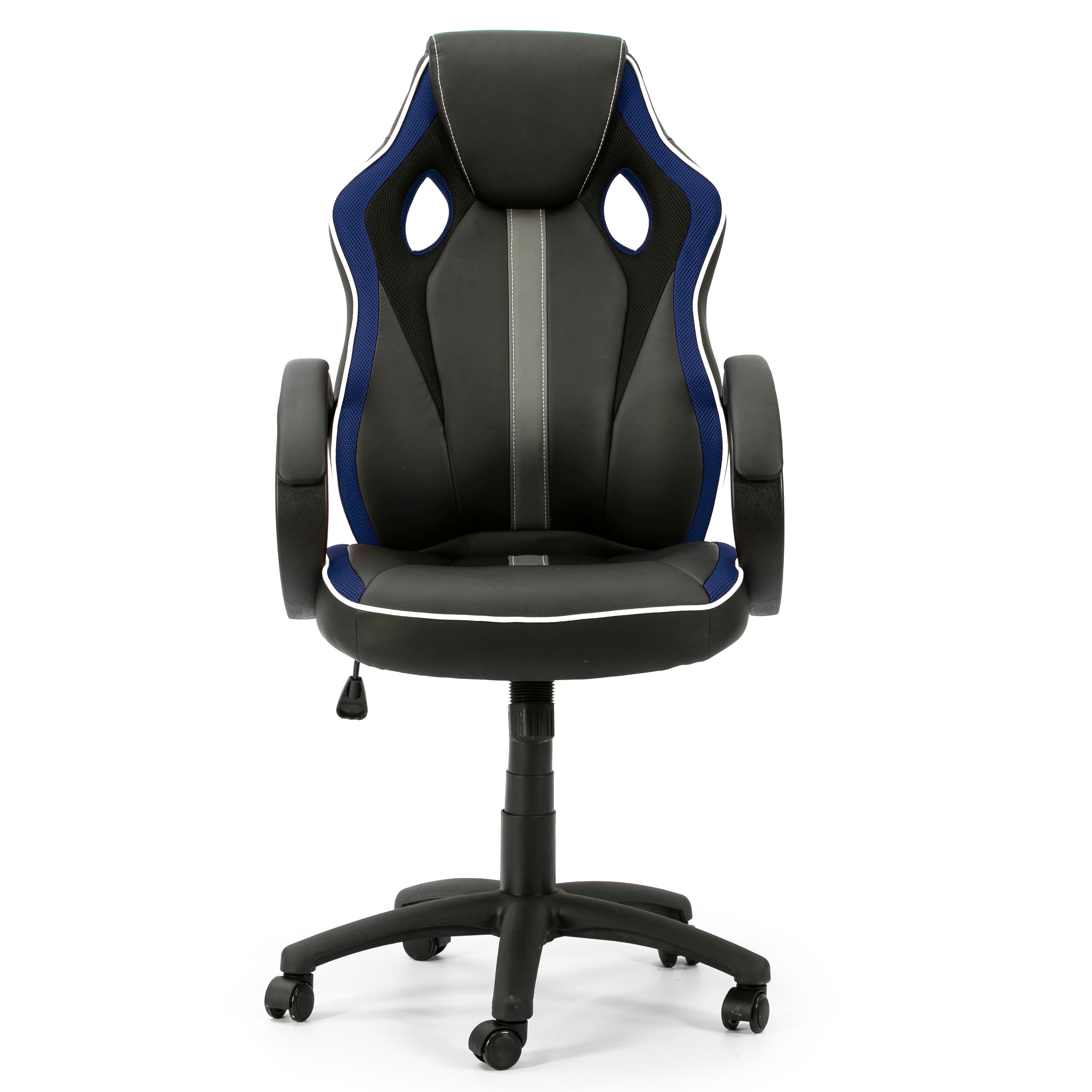 Sillón de Oficina elevable y reclinable Formula, Color Negro/Azul - 2