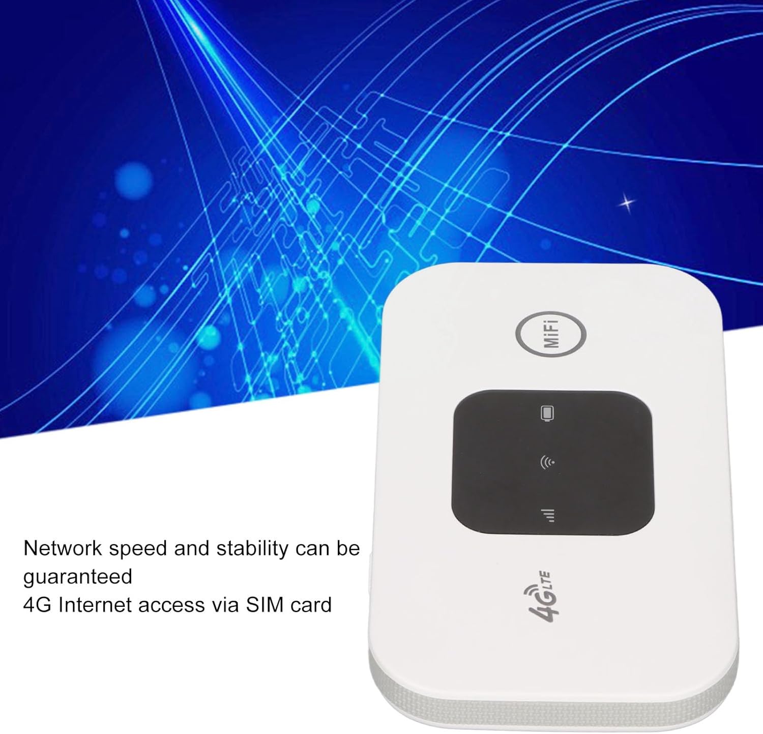 Routeur WiFi Portable pour Les Voyages, WiFi Box Internet Hotspot 150 Mbps Carte SIM Haute Vitesse Routeur 4G Routeur WiFi Portable sans Fil pour Le - 3