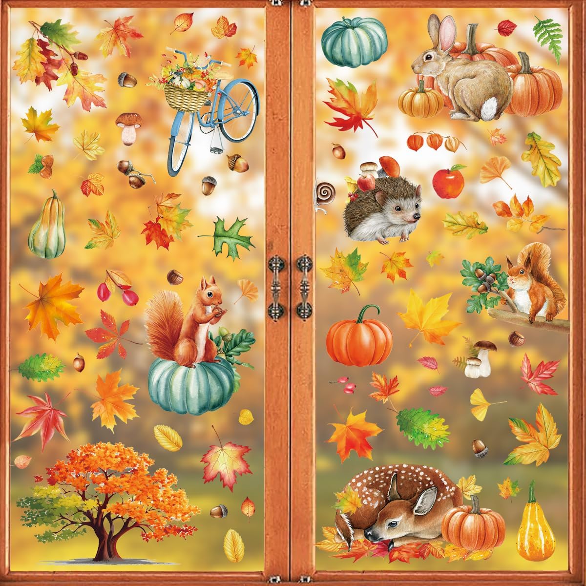 24 pcs ornements thanksgiving en bois décoration dautomne - Luxembourg