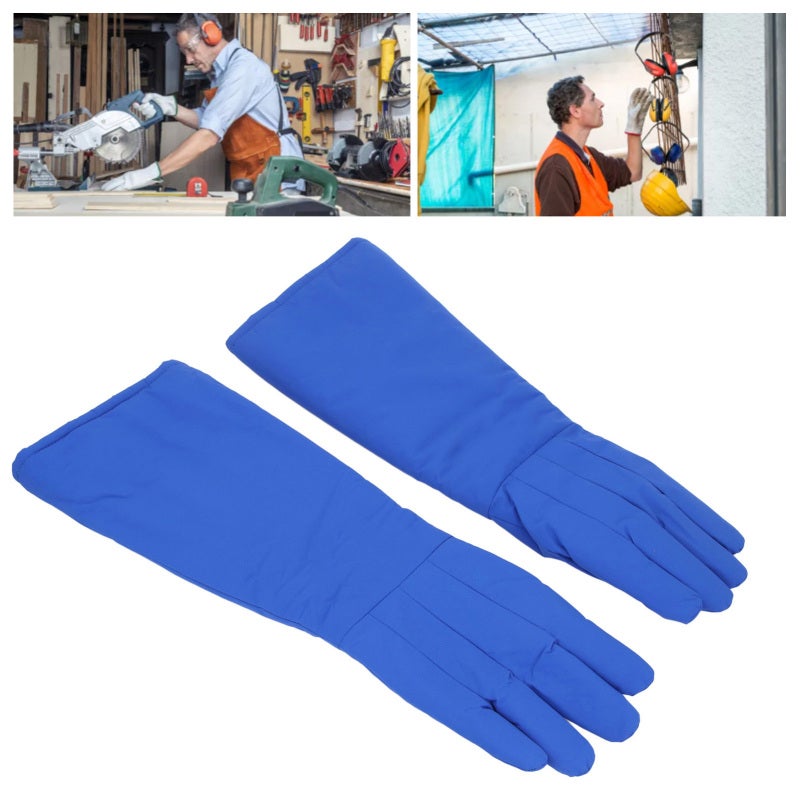 Gants cryogéniques pour GNL, azote liquide, glace carbonique, stockage frigorifique, gants de protection résistants aux basses températures, 58 cm - 7