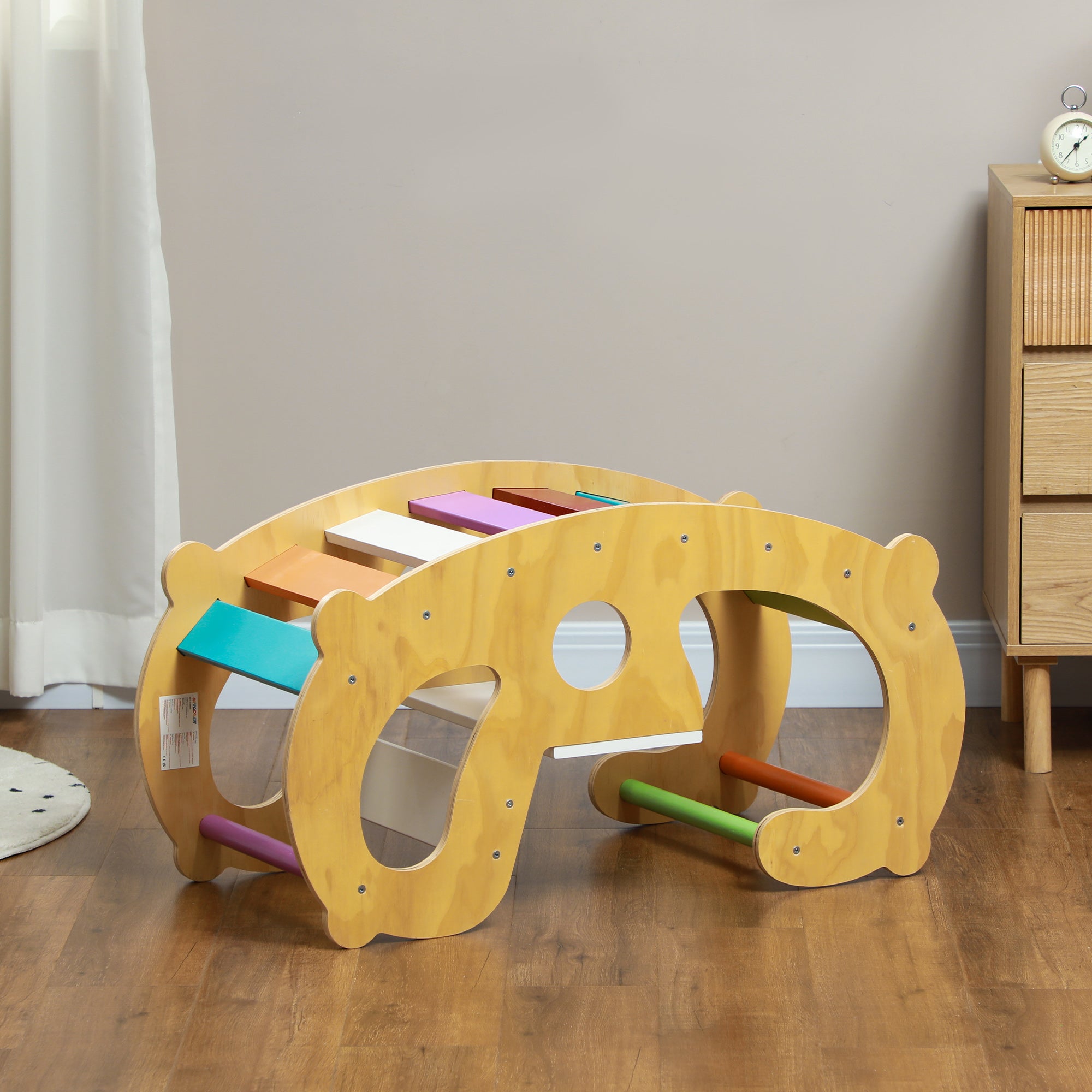 Arche d'escalade en bois multicolore AIYAPLAY - 9
