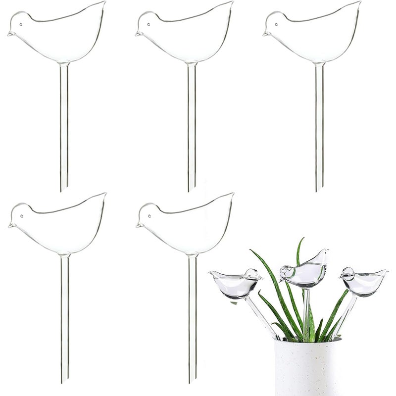 5-pak zraszaczy dla ptaków, przezroczyste automatyczne urządzenie do podlewania roślin, automatyczny system nawadniania