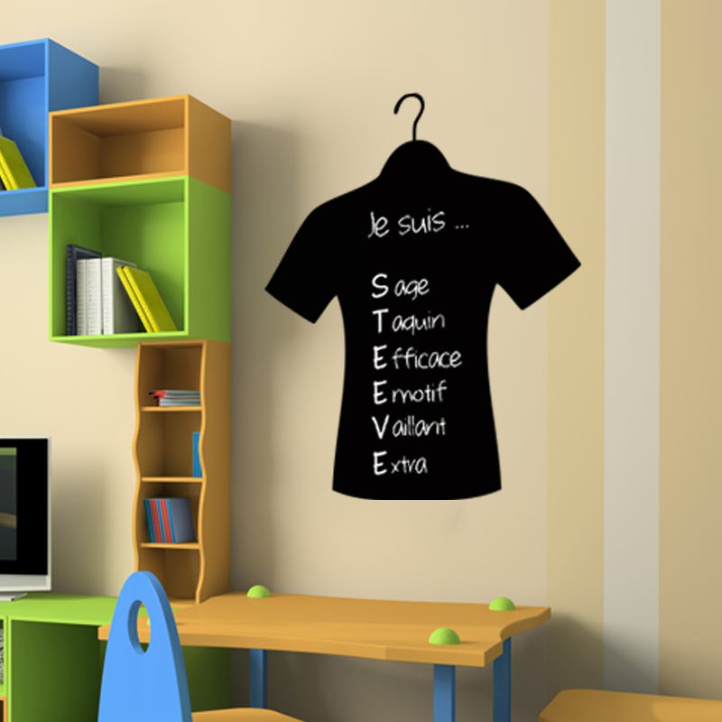 Sticker ardoise tableau noir - stickers muraux adhésif effaçable ...