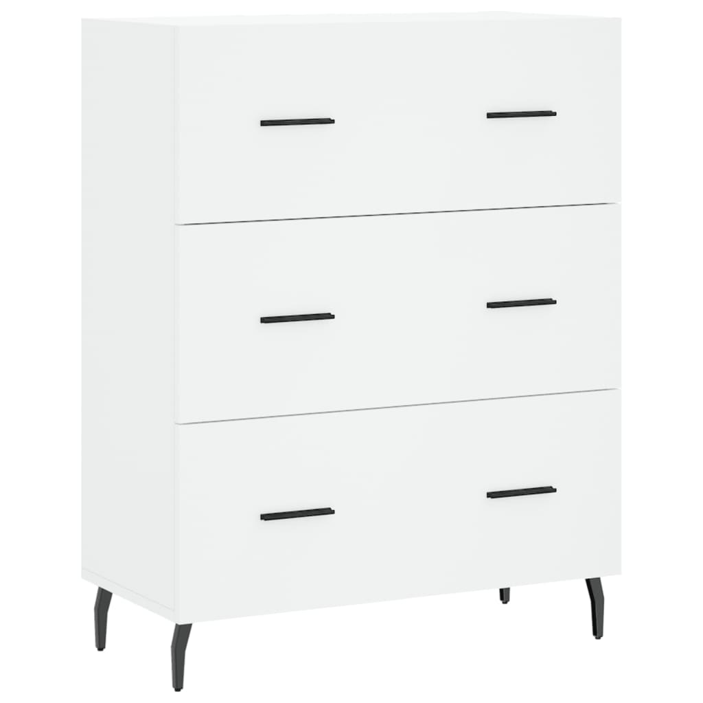 Buffet haut Blanc 69,5x34x180 Bois d'ingénierie - 7