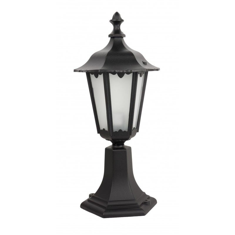 Lampa ogrodowa stojąca Retro czarna 1xE27x60W IP43 wym: 45 x 21 x 21 cm aluminium SU-MA