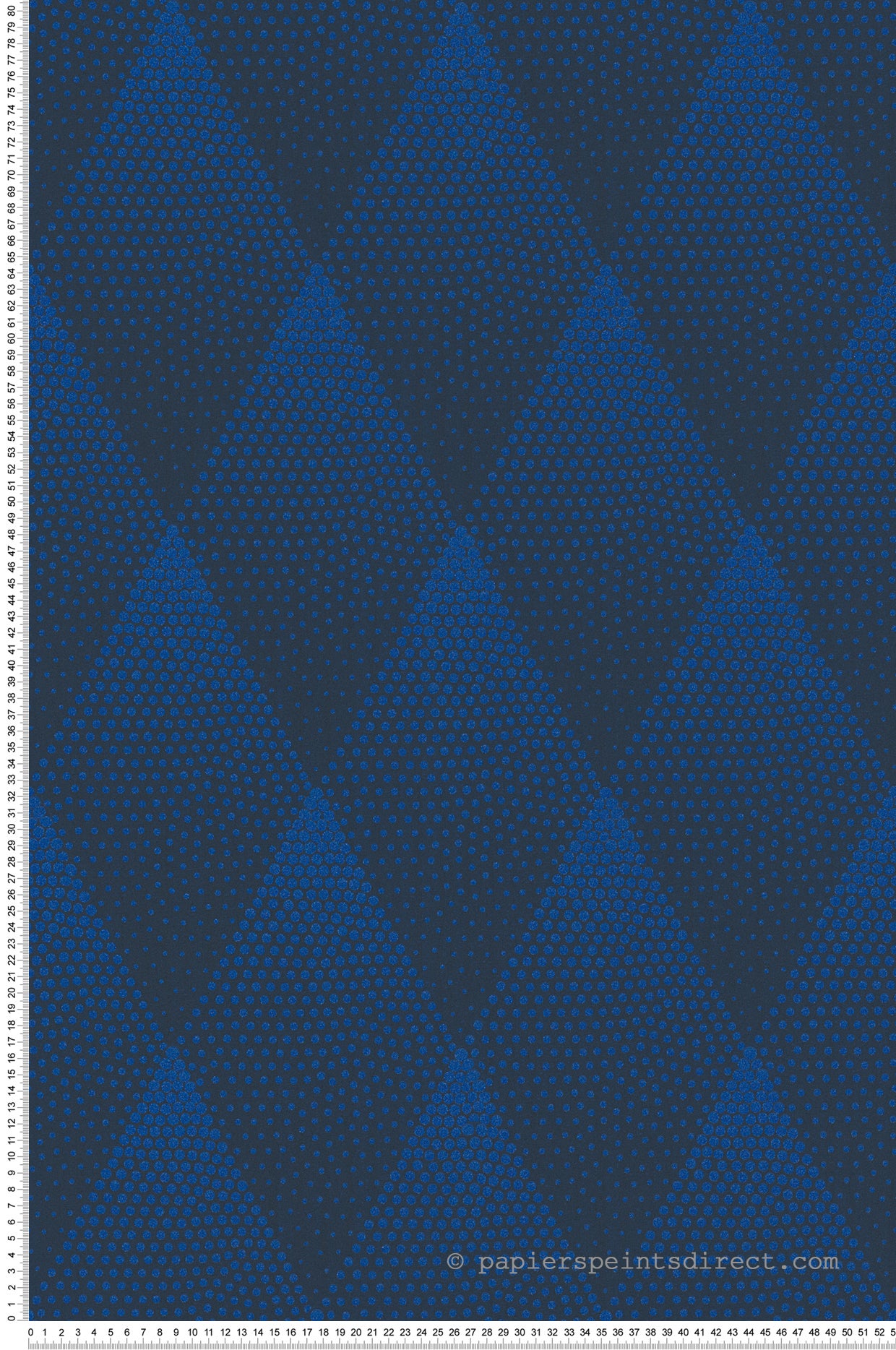 Tapeta motyw graficzny niebieskimIczarnym - 53 cm x 10.05 m - LIVINGWALLS