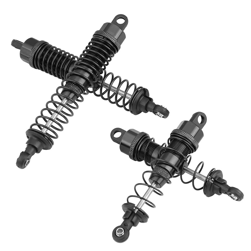 4 pezzi RC Car 90-108mm Ammortizzatore in alluminio per FS 53633 51805 51806 1:10 Truck (532057BL nero) - 4